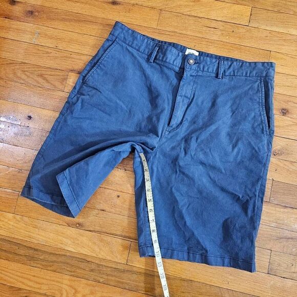 Flint and Tinder Shorts Mens 36 Blue Khaki Chino Pockets - Picture 2 of 6